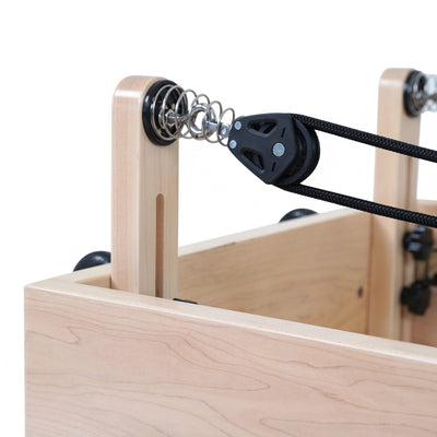 Gymreformer Maple Foldable Pilates Reformer – Three Wooden Legs