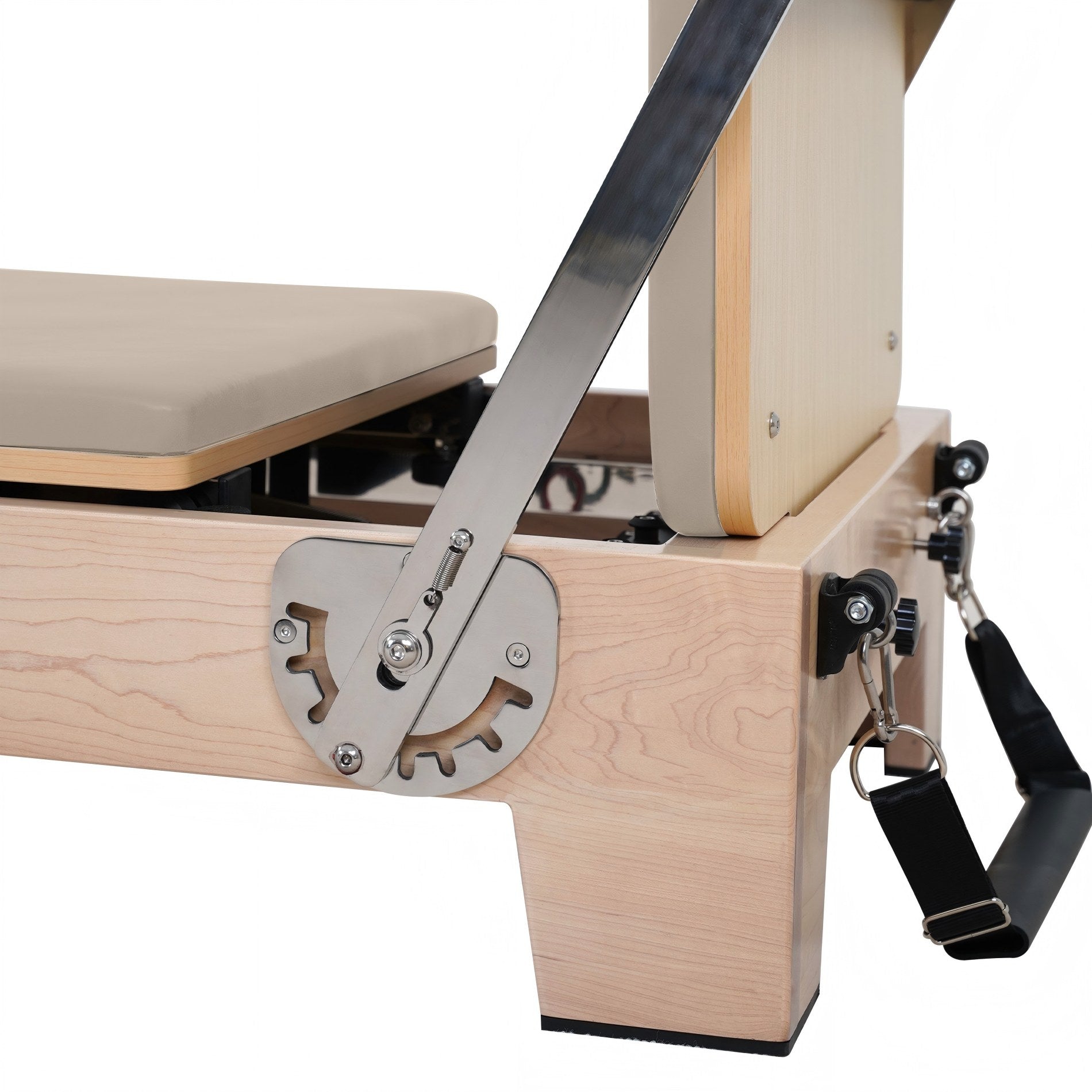 Gymreformer Maple Foldable Pilates Reformer – Three Wooden Legs