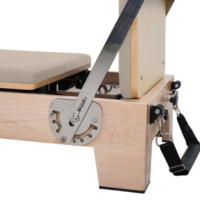 Gymreformer Maple Foldable Pilates Reformer – Three Wooden Legs
