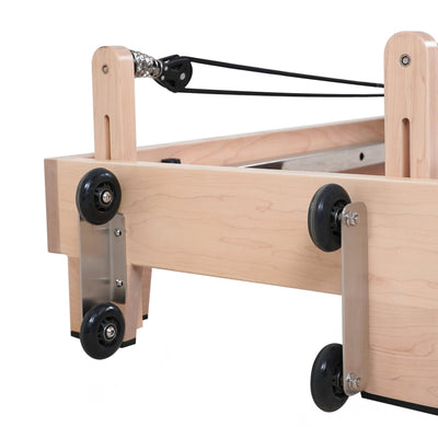 Gymreformer Maple Foldable Pilates Reformer – Three Wooden Legs